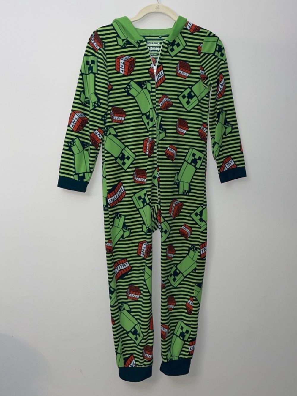 Minecraft One Piece Pajamas Size Medium